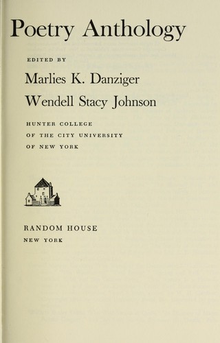 Copertina di Poetry anthology