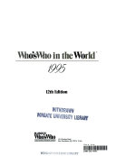 Copertina di Who's Who in the World, 1995