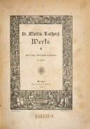 Copertina di D. Martin Luthers Werke