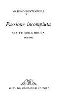 Copertina di Passione incompiuta