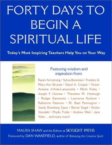 Copertina di Forty days to begin a spiritual life