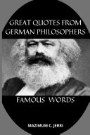 Copertina di Great Quotes from German Philosophers