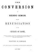 Copertina di The Complete Works of Menno Simons