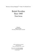 Copertina di British Novelists Since 1960