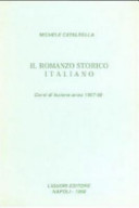 Copertina di Il romanzo storico italiano