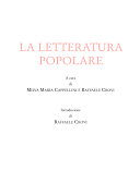 Copertina di La letteratura popolare