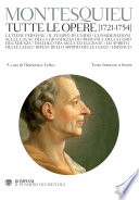 Copertina di Montesquieu. Tutte le opere (1721-1754)