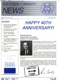 Copertina di National Library News