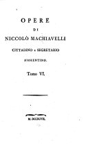 Copertina di Opere di Niccolò Machiavelli: Discorsi. Il principe