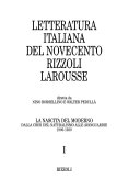 Copertina di Letteratura Italiana Del Novecento