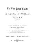 Copertina di The First Parish Register of St. George of Tombland, Norwich
