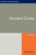 Copertina di Ancient Crete: Oxford Bibliographies Online Research Guide