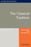 Copertina di Classical Tradition: Oxford Bibliographies Online Research Guide