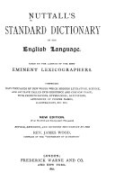 Copertina di Nuttall's Standard Dictionary of the English Language
