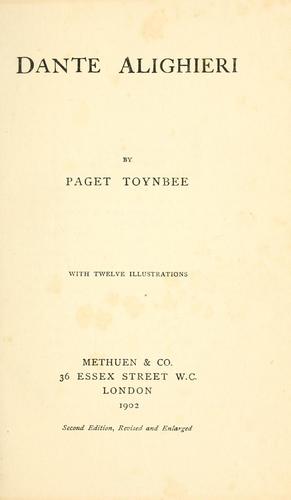 Copertina di Dante Alighieri