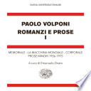 Copertina di Romanzi e prose I