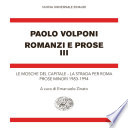 Copertina di Romanzi e prose III