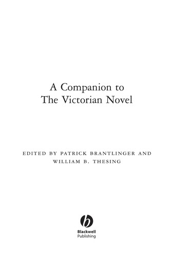 Copertina di Companion to the Victorian Novel