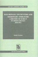 Copertina di Han-Mongol Encounters and Missionary Endeavors