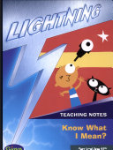 Copertina di Lightning Yr4/P5: Poetry Anthology know What I Mean Teachers Notes