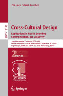 Copertina di Cross-Cultural Design. Applications in Health, Learning, Communication, and Creativity