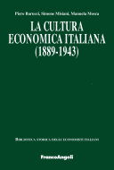 Copertina di La cultura economica italiana (1889-1943)