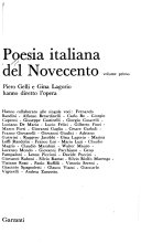 Copertina di Poesia italiana del Novecento