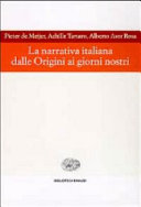 Copertina di La narrativa italiana dalle origini ai giorni nostri
