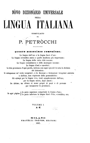 Copertina di Nòve dizionàrio universale della lingua italiana
