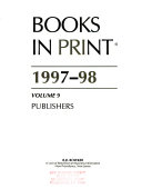 Copertina di Books in Print 1997-98
