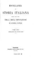 Copertina di Miscellanea di storia italiana