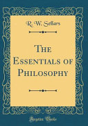 Copertina di The Essentials of Philosophy (Classic Reprint)