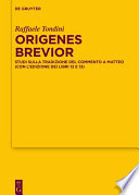 Copertina di Origenes Brevior