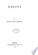 Copertina di “The” Works of Ralph Waldo Emerson: Essays. 1884