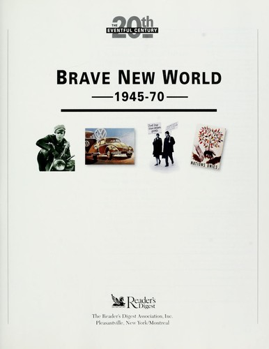 Copertina di Brave new world 1945-70