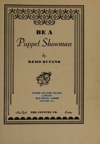 Copertina di Be a puppet showman