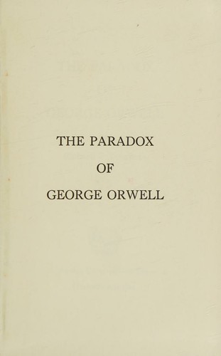 Copertina di The paradox of George Orwell
