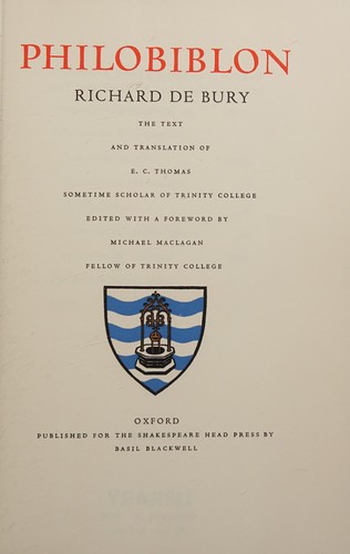 Copertina di Philobiblon