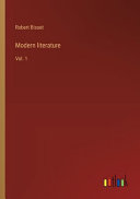 Copertina di Modern Literature