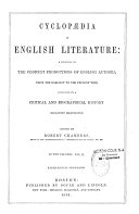 Copertina di Cyclopaedia of English Literature