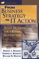 Copertina di From Business Strategy to IT Action