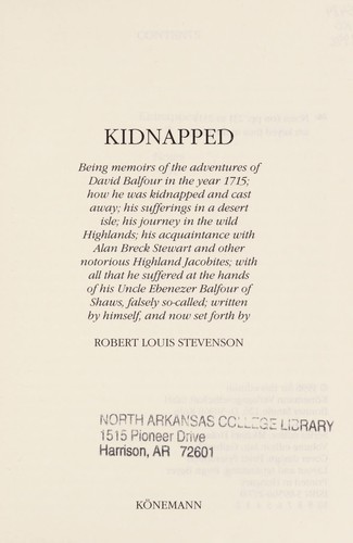 Copertina di Kidnapped