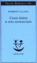 Copertina di Cento lettere a uno sconosciuto