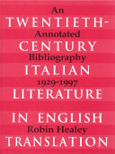 Copertina di Twentieth-century Italian Literature in English Translation