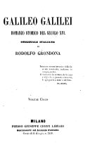 Copertina di Galileo Galilei, Romanzo Storico Del Secolo 16. Originale Italiano