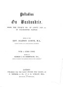Copertina di Palladius on Husbondrie