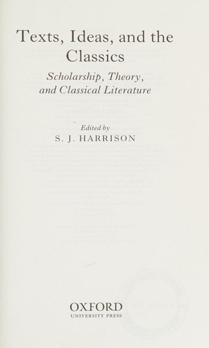 Copertina di Texts, ideas, and the classics