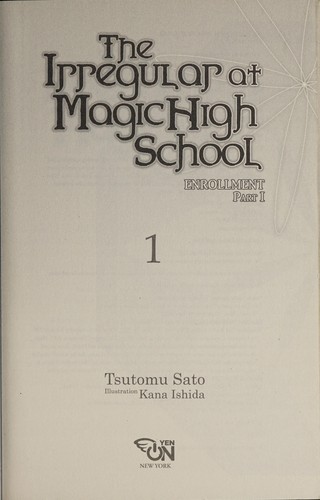 Copertina di The irregular at Magic High School