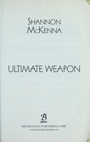 Copertina di Ultimate weapon