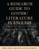 Copertina di A Research Guide to Gothic Literature in English